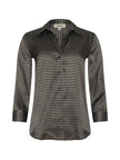DANI SILK BLOUSE IN MULTI ART DECO GEO