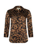 DANI SILK BLOUSE IN BROWN MULTI AMUR LEOPARD