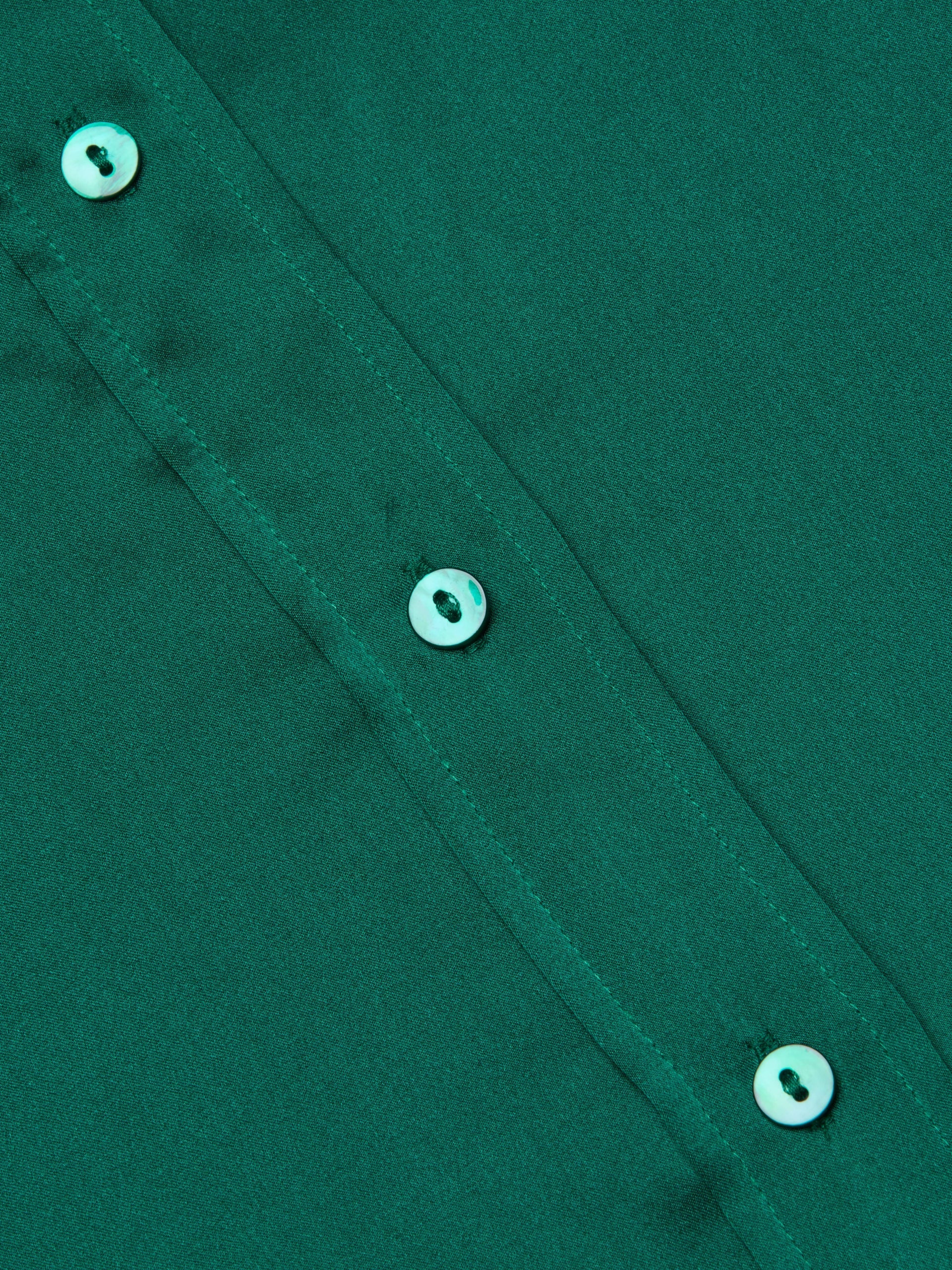 DANI SILK BLOUSE IN BOTTLE GREEN