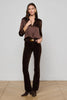 DANI SILK BLOUSE IN COFFEE BROWN