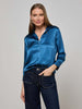 DANI SILK BLOUSE IN STONE BLUE
