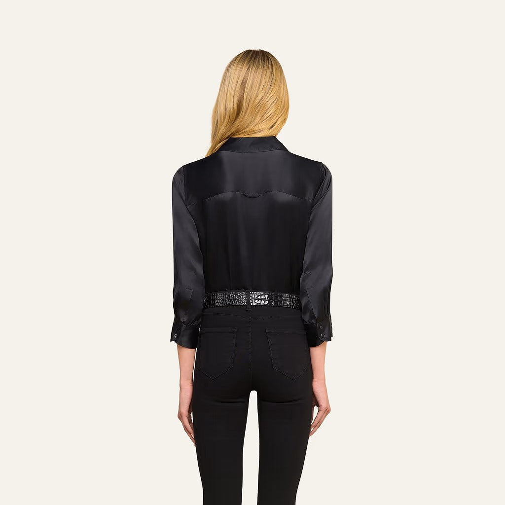 DANI SILK BLOUSE IN BLACK