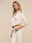DANI SILK BLOUSE IN CHAMPAGNE