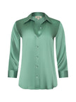 DANI SILK BLOUSE IN MALACHITE GREEN
