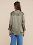 DANI SILK BLOUSE IN SMOKEY OLIVE