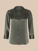 DANI SILK BLOUSE IN SMOKEY OLIVE