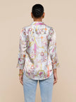 DANI SILK BLOUSE IN MULTI BAROQUE TOILE