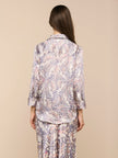 DANI SILK BLOUSE IN MULTI SMALL BUTTERFLY WING