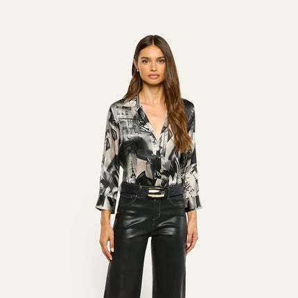 DANI SILK BLOUSE IN LAGENCE MAGAZINE