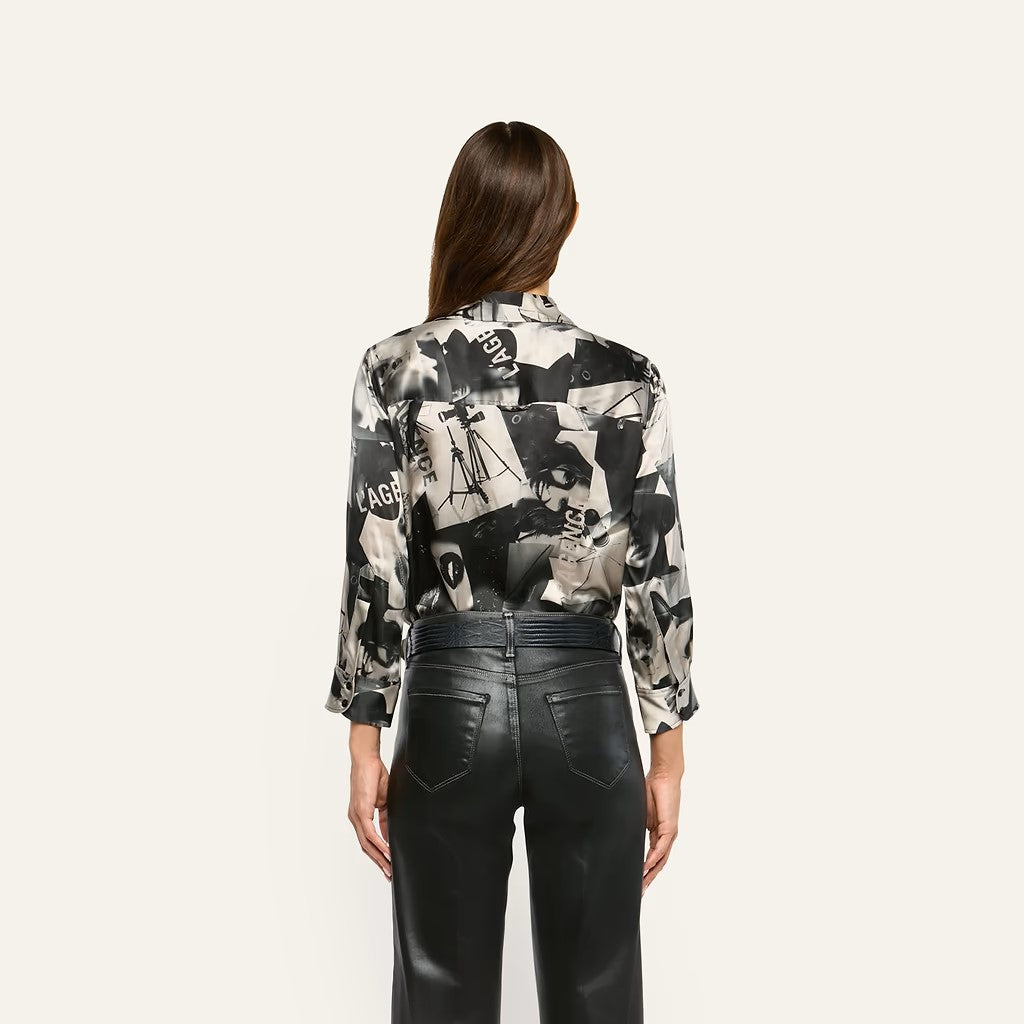 DANI SILK BLOUSE IN LAGENCE MAGAZINE