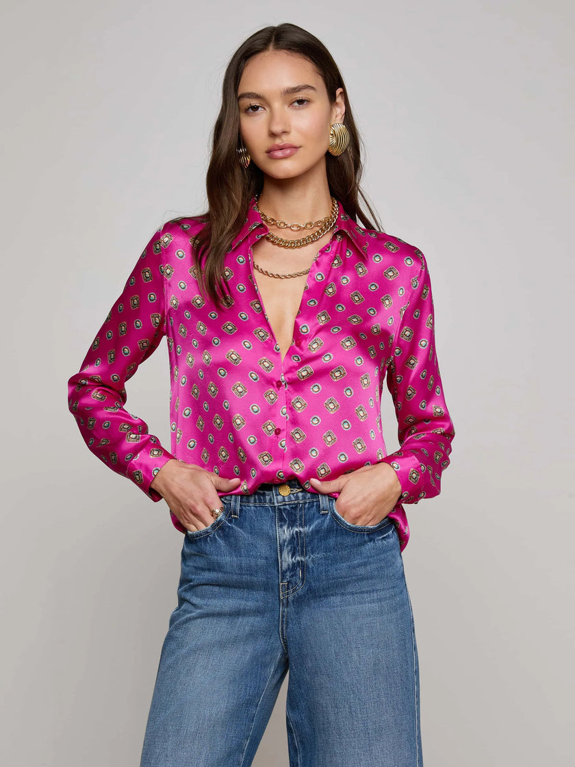 TYLER SILK BLOUSE