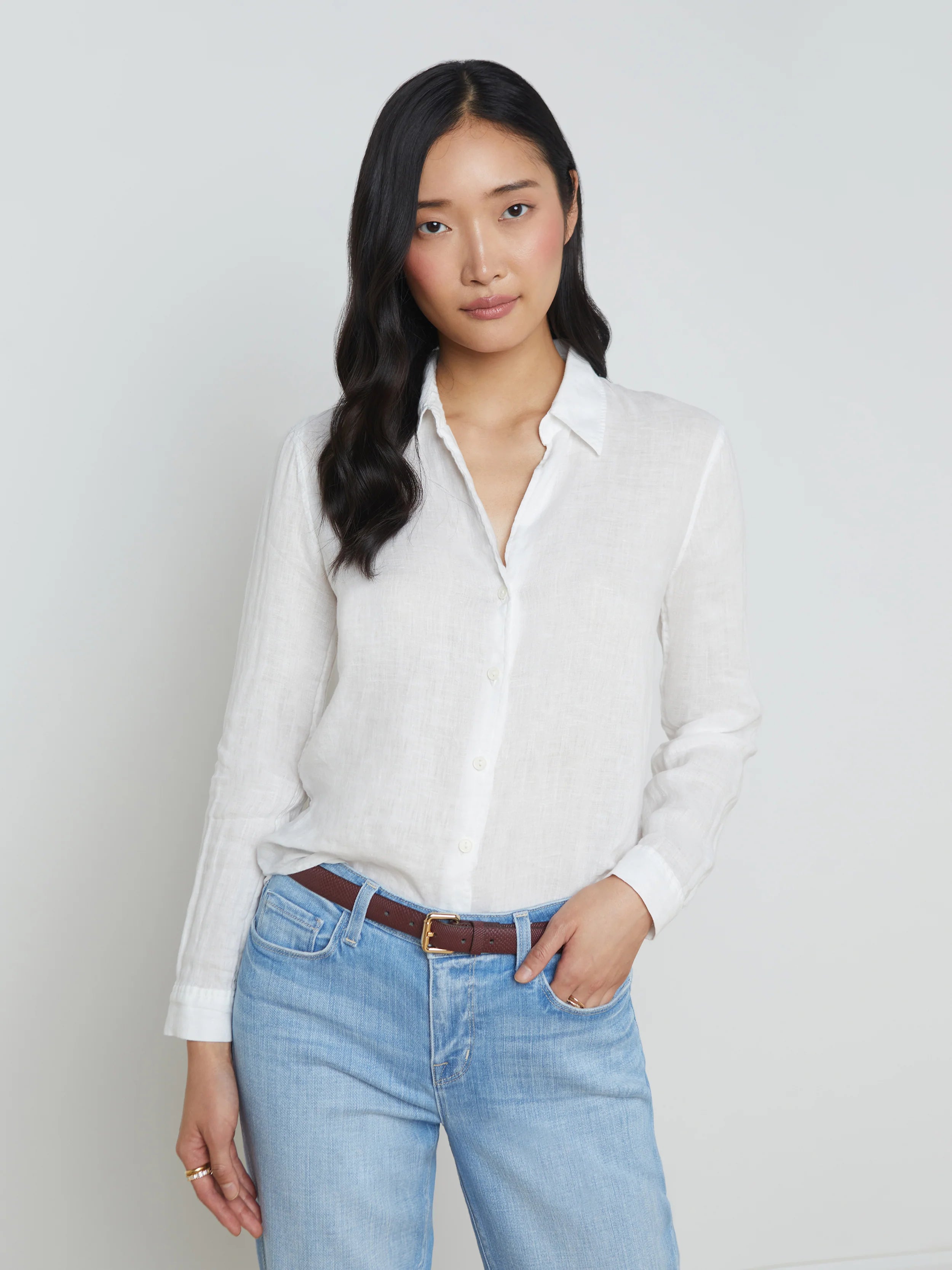 TYLER LINEN BLOUSE