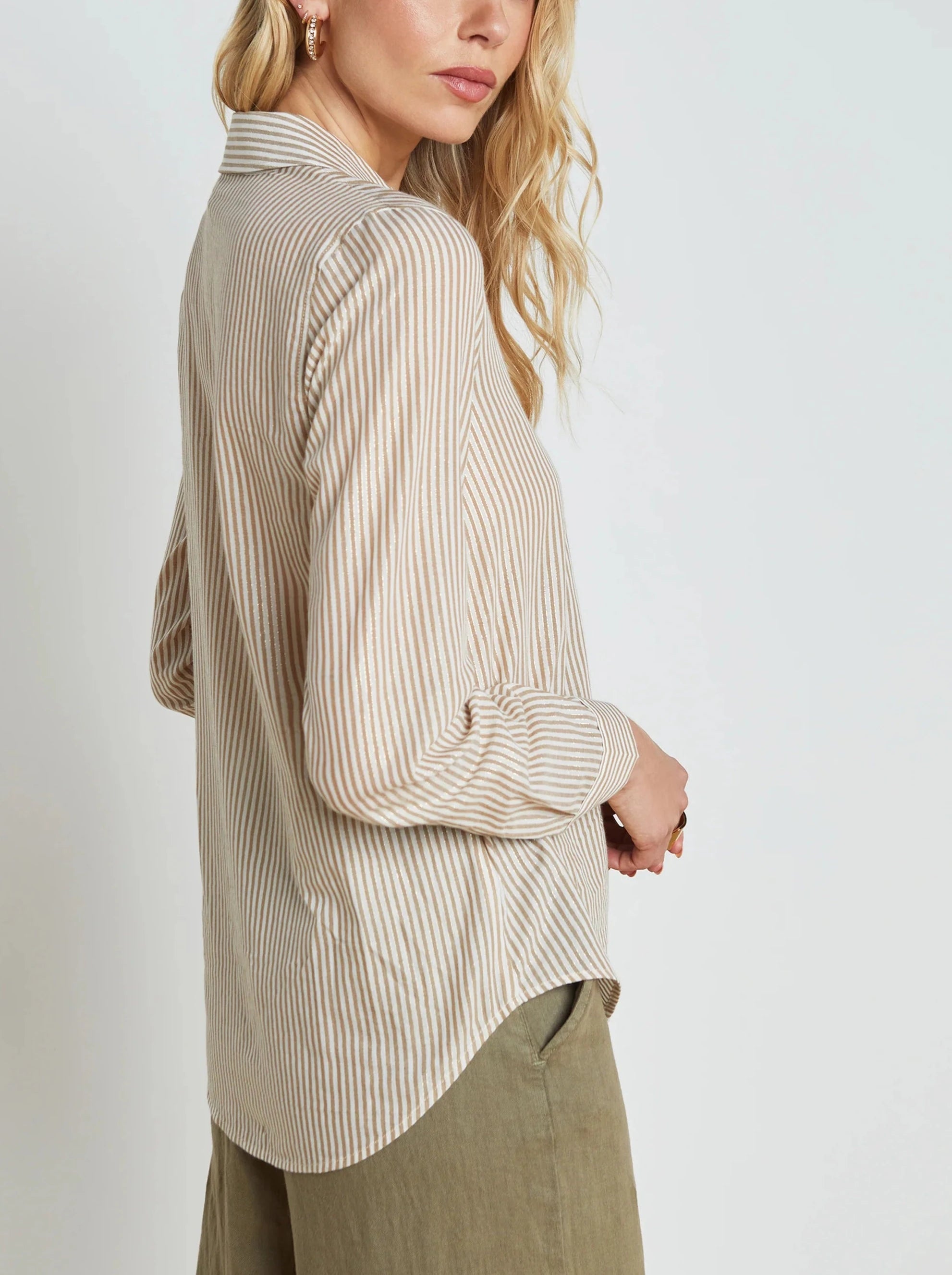 LAURENT STRIPED BLOUSE