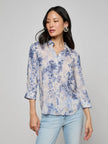CAMILLE BLOUSE IN WATERCOLOR LACE PAISLEY