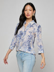 CAMILLE BLOUSE IN WATERCOLOR LACE PAISLEY