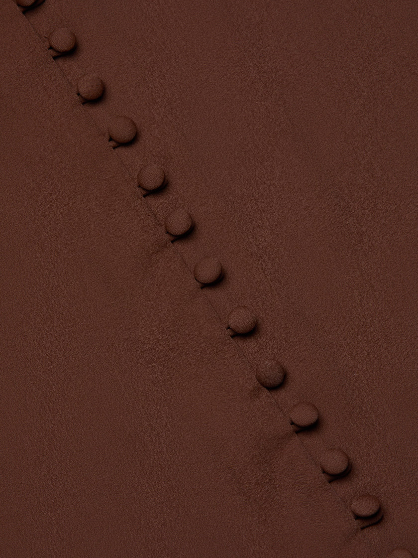 AVA BLOUSE IN HOT FUDGE