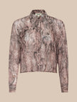COSETTE SHIRT IN MAUVE MULTI WESTERN SNAKE PRINT