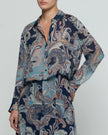 COSETTE CROP HI LOW SHIRT IN BESARABIAN