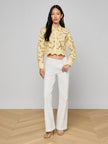 SEYCHELLE CROPPED EYELET BLOUSE