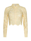 SEYCHELLE CROPPED EYELET BLOUSE