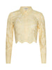 SEYCHELLE CROPPED EYELET BLOUSE
