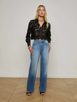 SEYCHELLE CROPPED LACE BLOUSE