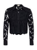 SEYCHELLE CROPPED LACE BLOUSE