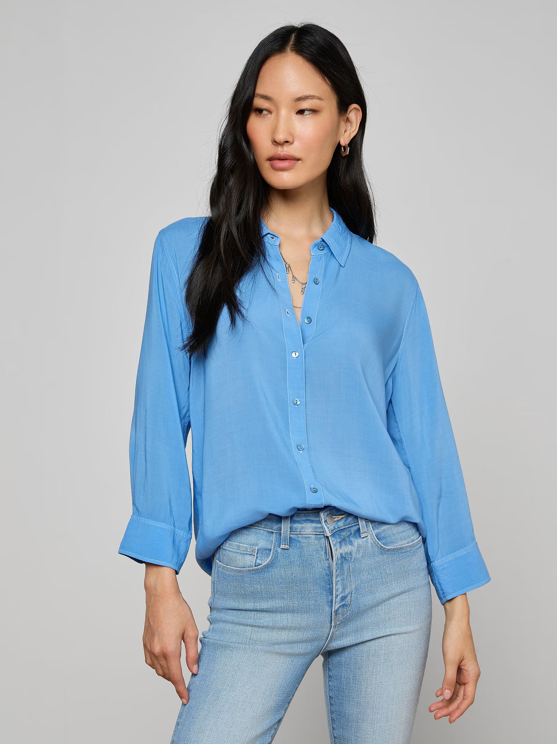 MARLENE BLOUSE IN ALLURE BLUE