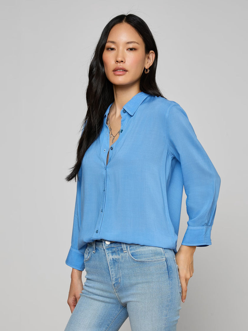 MARLENE BLOUSE IN ALLURE BLUE