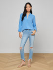 MARLENE BLOUSE IN ALLURE BLUE