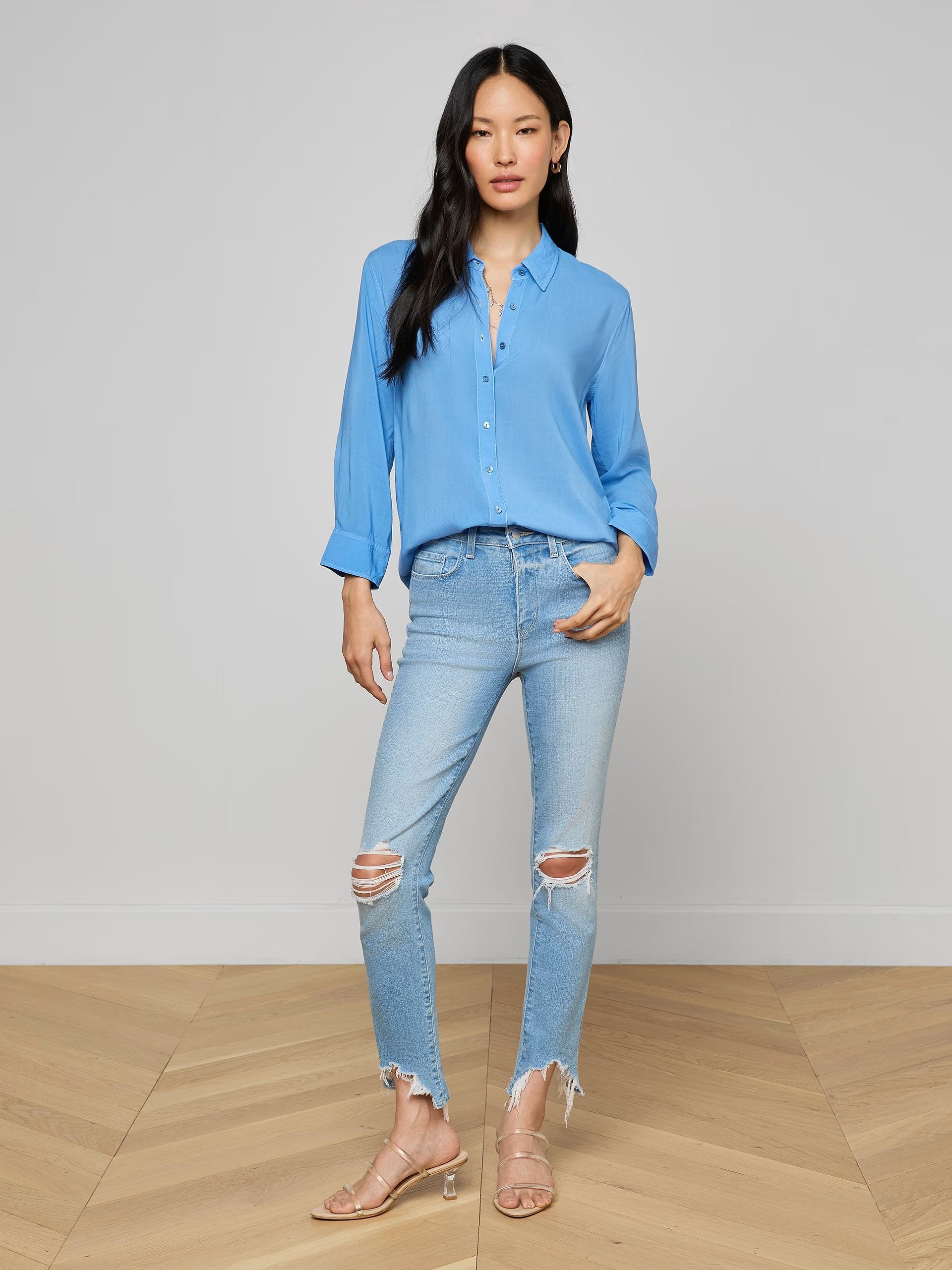 MARLENE BLOUSE IN ALLURE BLUE