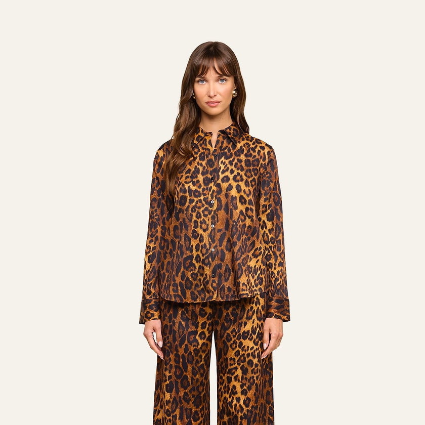 ELLERY BLOUSE IN JAVAN LEOPARD