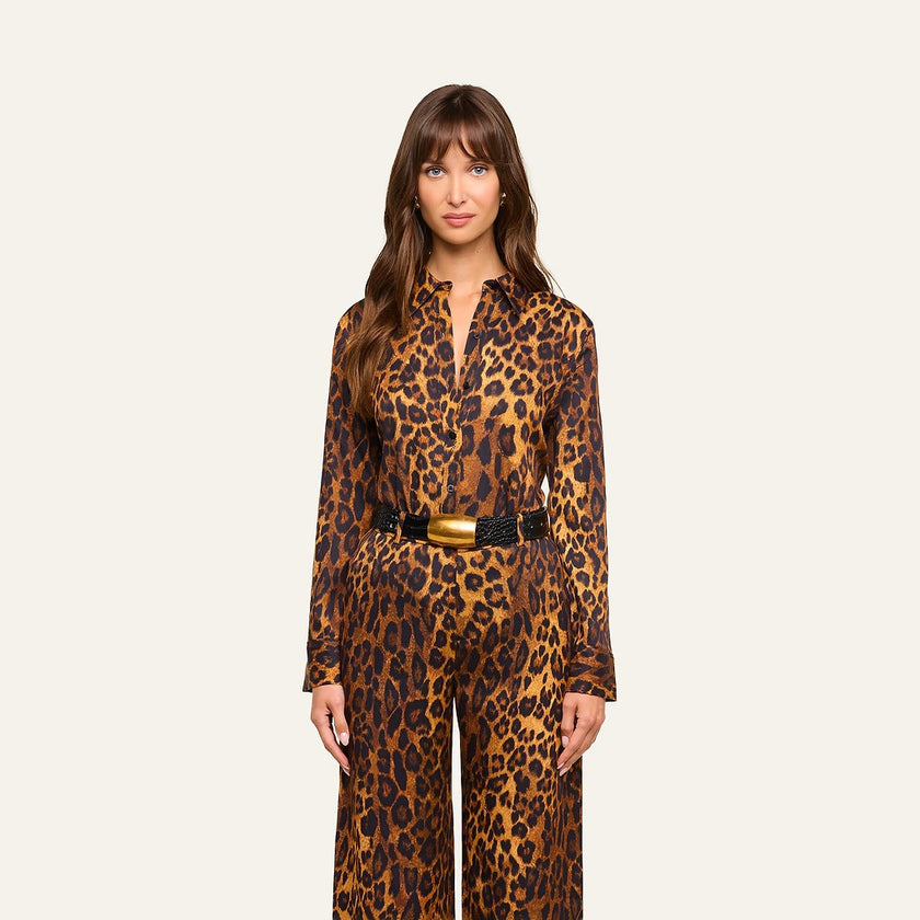 ELLERY BLOUSE IN JAVAN LEOPARD