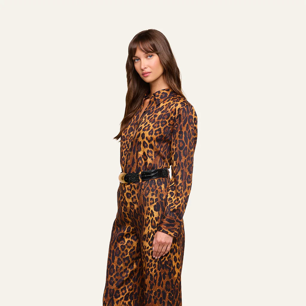ELLERY BLOUSE IN JAVAN LEOPARD