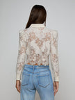 ANITA LACE BUTTON UP