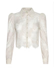 ANITA LACE BUTTON UP