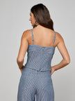 ARLIN TANK IN AZURE BLUE STRIPE