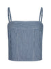 ARLIN TANK IN AZURE BLUE STRIPE