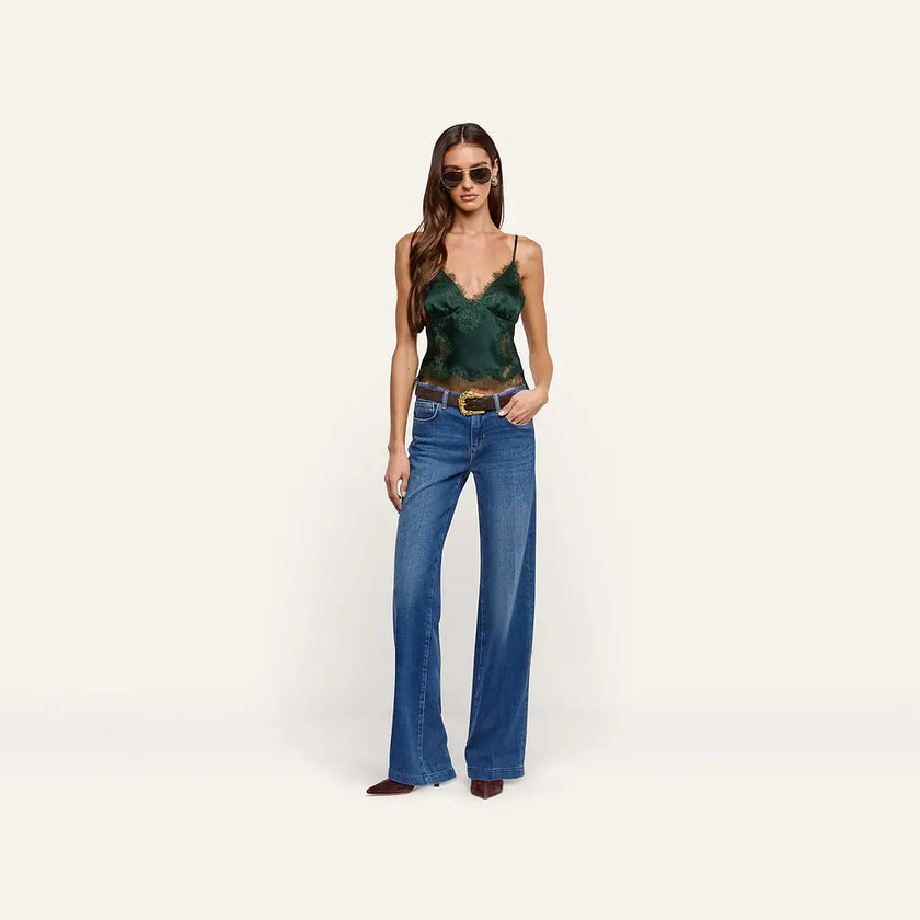 KIMBER SILK LACE CAMISOLE