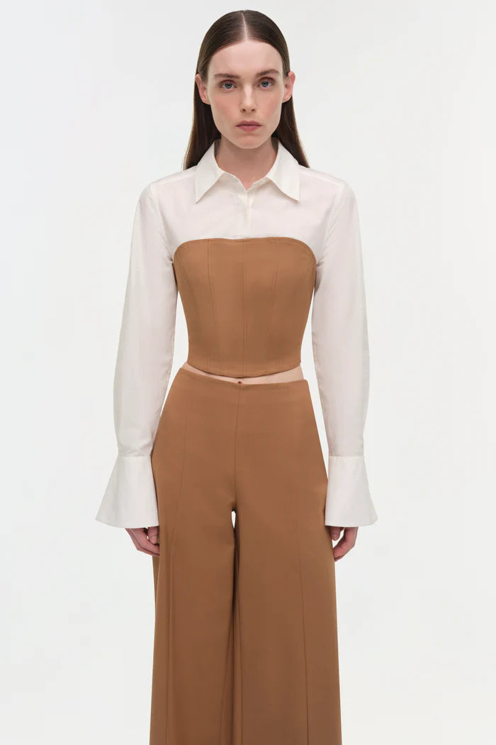 KALLIN CROPPED WIDE LEG PANT