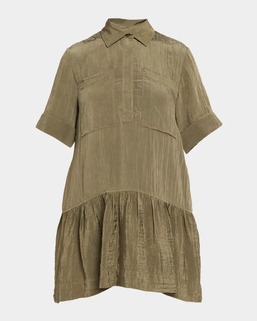 CRIS SHORT SLEEVE SHIRT DRESS