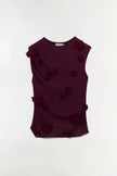 TESSA FLORAL APPLIQUE TOP