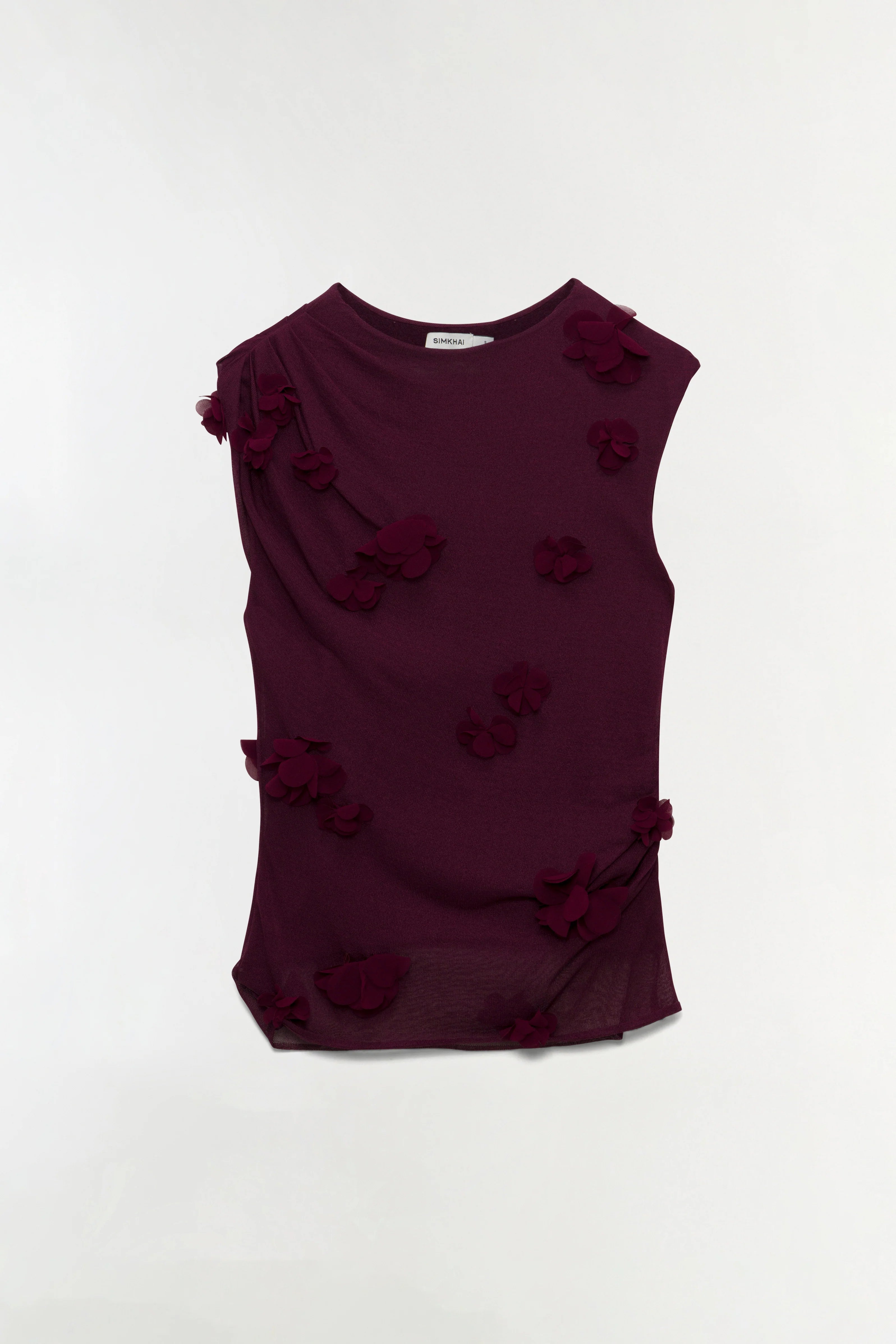 TESSA FLORAL APPLIQUE TOP