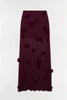 CORA FLORAL APPLIQUE MIDI SKIRT