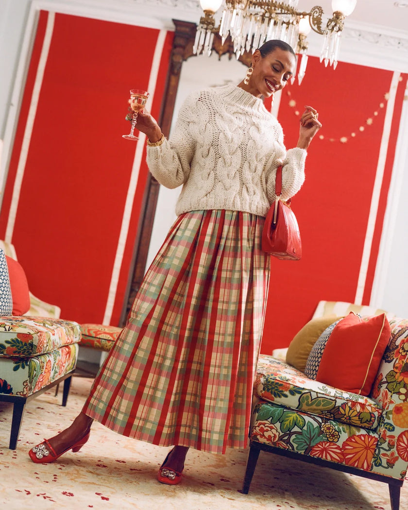 BALL SKIRT IN FV PLAID
