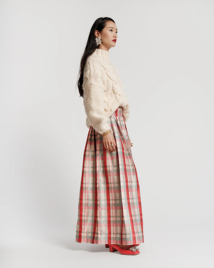 BALL SKIRT IN FV PLAID