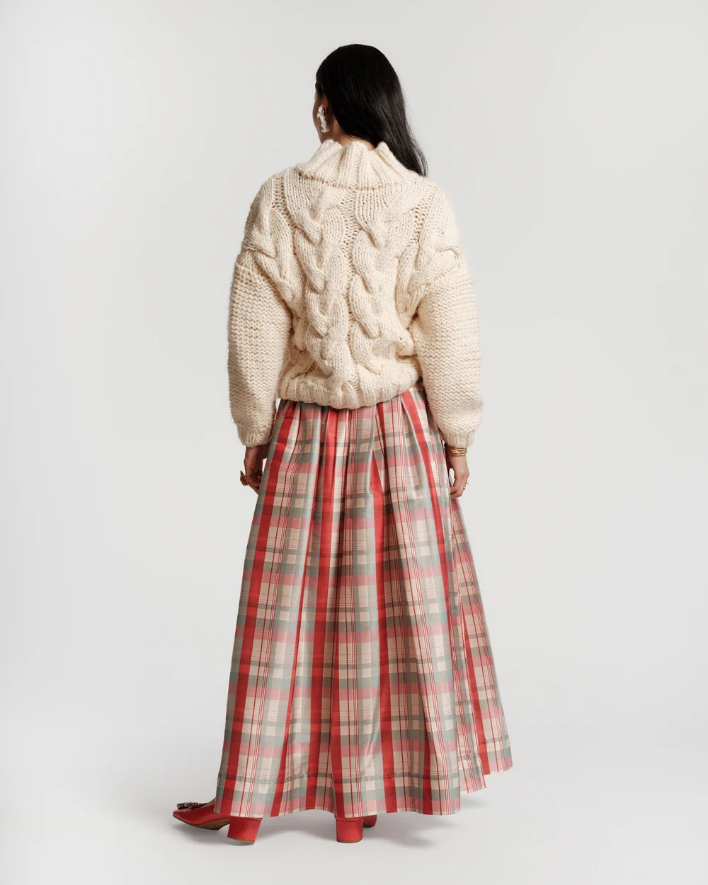 BALL SKIRT IN FV PLAID