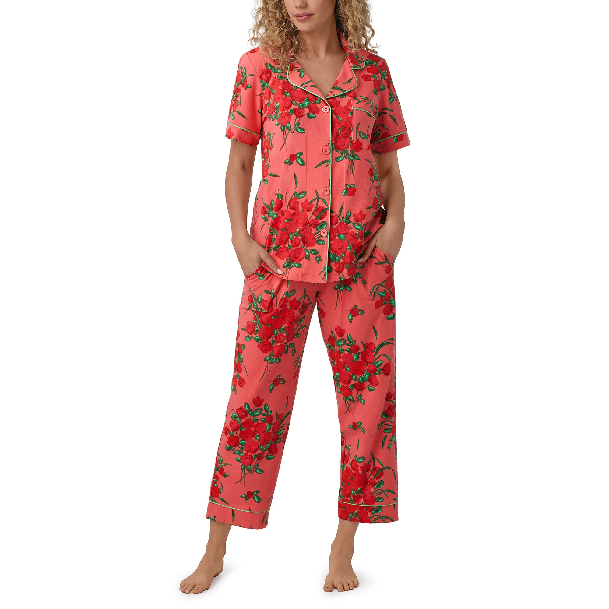 SHORT SLEEVE CROPPED PJ SET