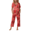 SHORT SLEEVE CROPPED PJ SET