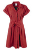 ROCKY DRESS IN OPEN WEAVE STRIPE